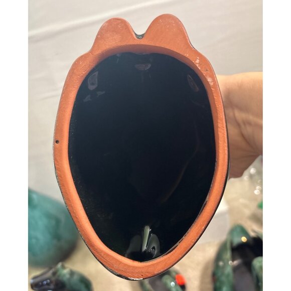 Blue Mountain Pottery Dog Figurine 11" Green Drip Glaze MCM Canada BMP Vintage - Picture 10 of 10